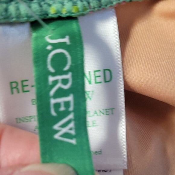 NWT J.Crew Crisscross Cutout Bandeau One Piece Swimsuit Rose Garden Bloomcore 22 - Picture 7 of 8